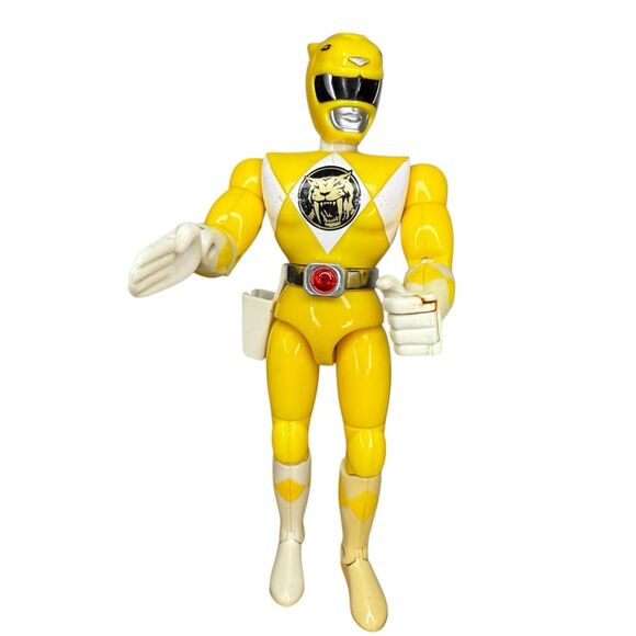Vintage Bandai Power Rangers Karate Chop Kick Yellow & Pink Action Figures 1994 - Picture 7 of 10